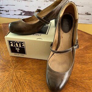 Frye Metallic Mary Jane Heels